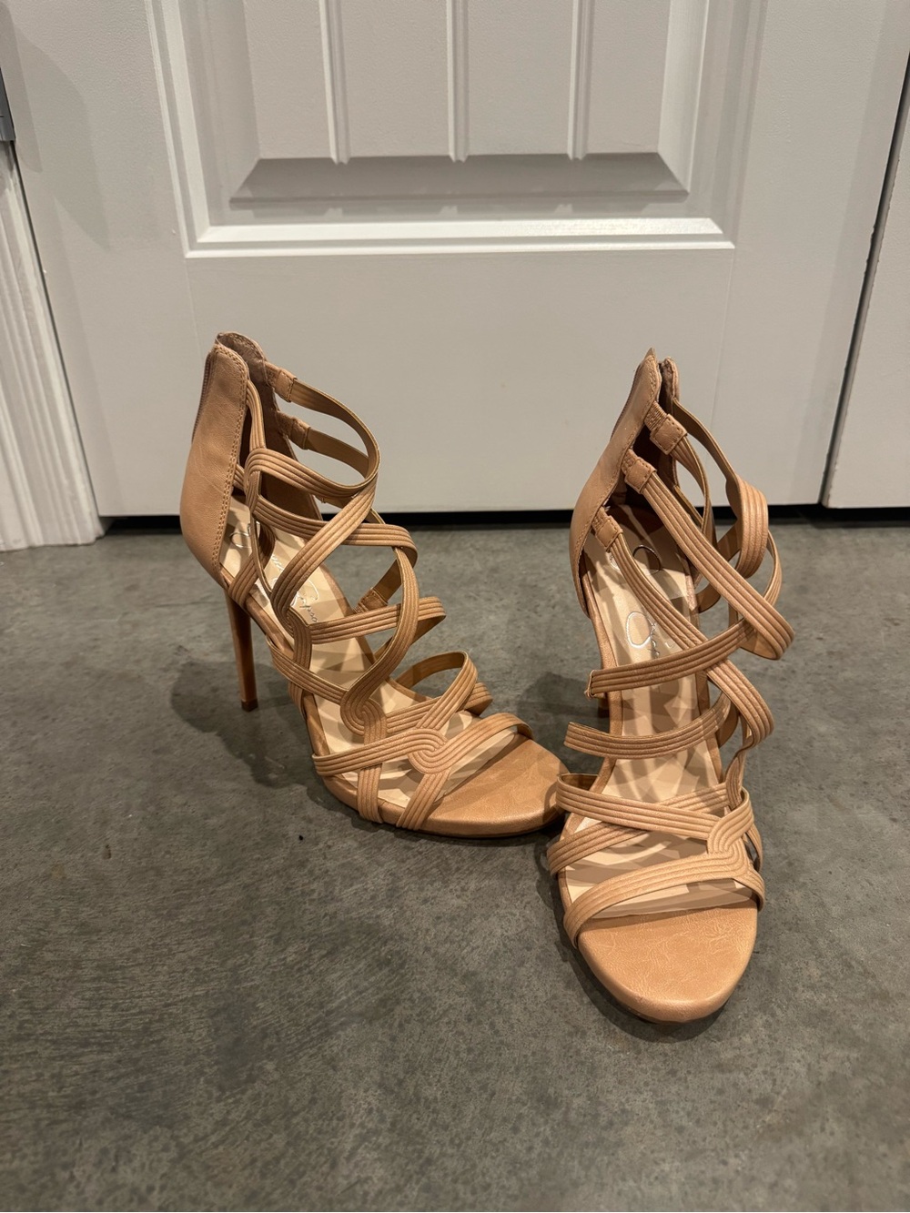 Jessica Simpson- Strappy Nude High Heel